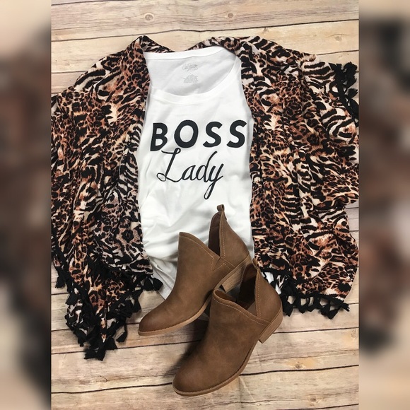 Other - Cheetah Print Kimono